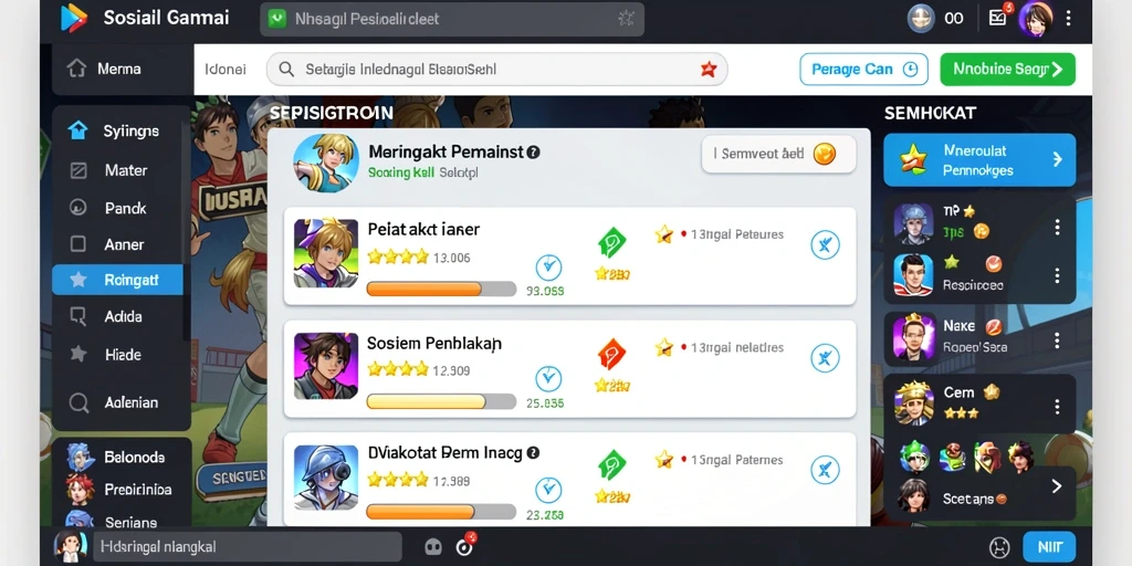 95pgplay - Fitur sosial yang memungkinkan bermain bersama teman.