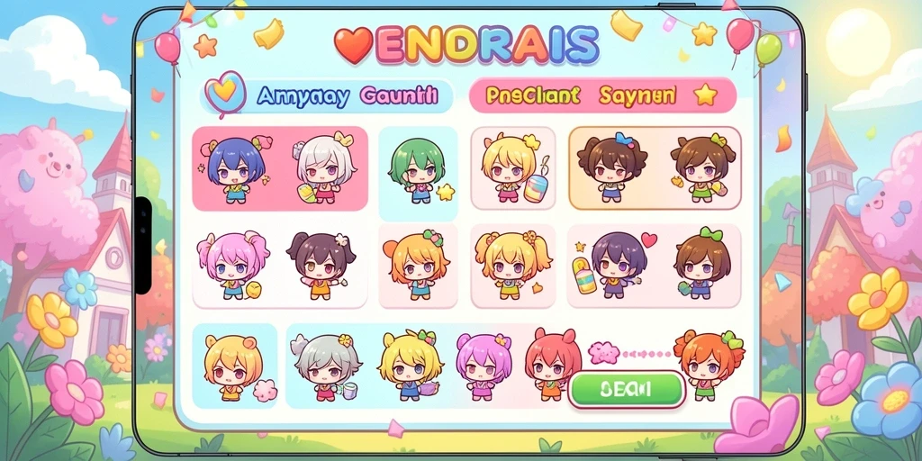 aw8 - Karakter-karakter unik yang siap menjelajahi dunia game.